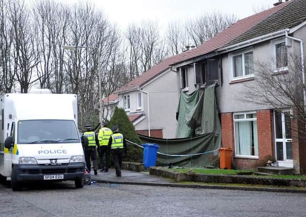 Police Scotland said a fire was started deliberately at the semi-detached house. Picture: Roberto Cavieres