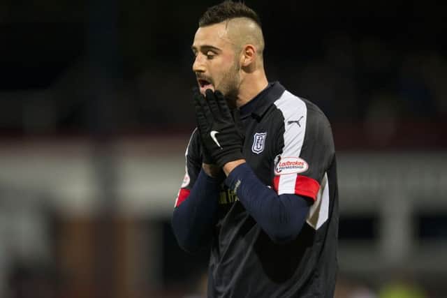 Despite originally looking like a panic buy, Marcus Haber has been an inspired signing by Paul Hartley. Picture: SNS