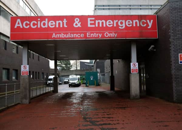 Accident and emergency department , Royal Infirmary Glasgow. Picture: John Devlin.
