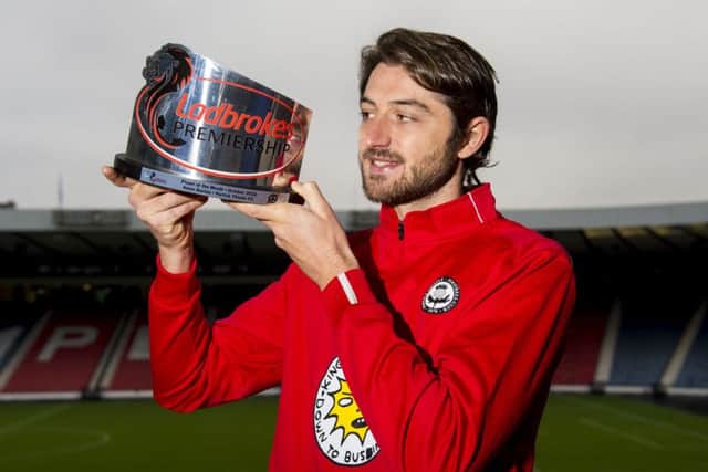 Adam Barton has been a terrific signing by Thistle. Picture: SNS