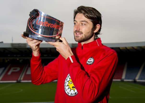 Adam Barton has been a terrific signing by Thistle. Picture: SNS