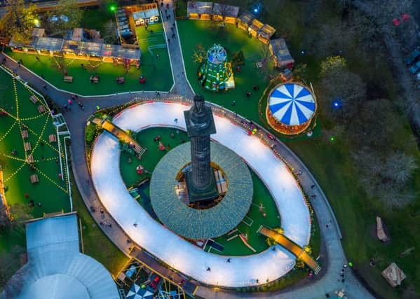 Drone images of Edinburgh's Christmas. from a registered drone operator