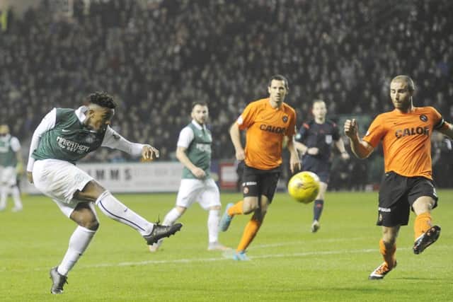 Dominique Malonga in action during the League Cup quarter-final meeting in November 2015. Picture: Greg Macvean
