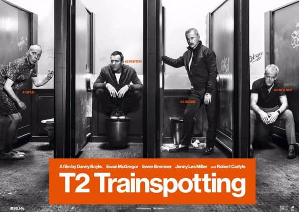Trainspotting 2 - showing Robert Carlyle, Ewan McGregor, Ewan Bremner and Johnny Lee Miller in Edinburgh - along with Kelly Macdonald