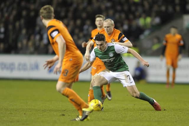 Less than seven weeks after his operation, John McGinn made a scoring return. Picture: Neil Hanna