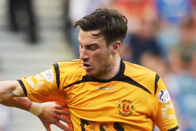 Annan's Max Wright scored from the spot