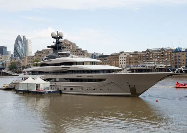 Sales of superyachts have been boosted.