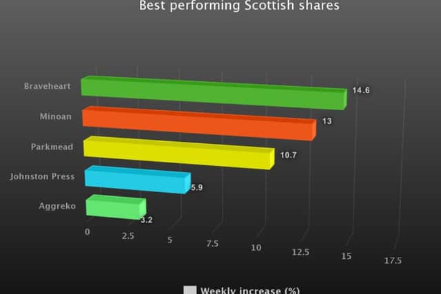 Braveheart Investment Group enjoyed the biggest gain among Scottish stocks last week. Picture: TSPL