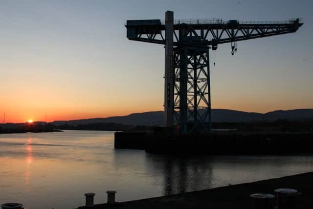 Daredevils can bungee jump from the A-listed Titan Crane in Glasgow. Picture: Contributed