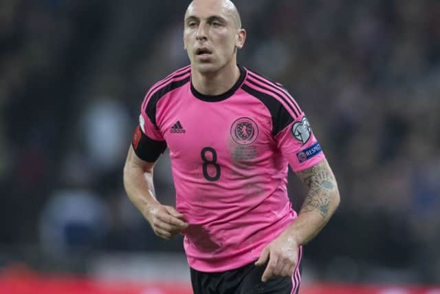 Scott Brown returned for Scotland against England at Wembley and will decide on his international future after the winter break. Picture: Alan Harvey/SNS