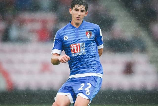 Emerson Hyndman arrived at Ibrox yesterday. Picture: PA.