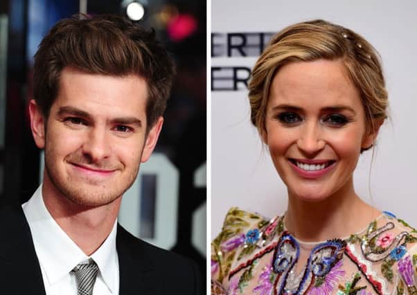 British stars Andrew Garfield and Emily Blunt have been nominated for best acting awards at the Baftas. Picture: PA