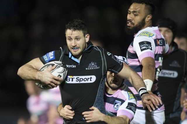 Glasgow Warriors' Tommy Seymour is the top try scorer in the Guinness Pro12 this season. Picture: Gary Hutchison/SNS/SRU