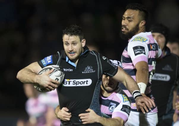 Glasgow Warriors' Tommy Seymour is the top try scorer in the Guinness Pro12 this season. Picture: Gary Hutchison/SNS/SRU