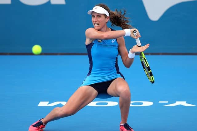 Johanna Konta defeated Daria Kasatkina of Russia at the Sydney International. Picture: Cameron Spencer/Getty Images