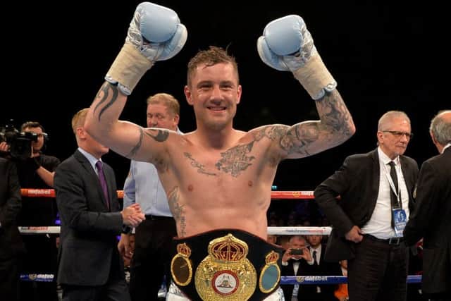 Ricky Burns beat Michele Di Rocco in May to win the WBA world super-lightweight title. Picture: Mark Runnacles/Getty Images