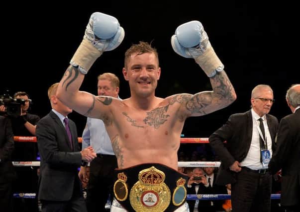 Ricky Burns beat Michele Di Rocco in May to win the WBA world super-lightweight title. Picture: Mark Runnacles/Getty Images