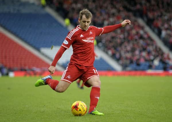 Aberdeen's Niall McGinn is wanted by Hearts. Picture: John Devlin