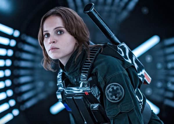The latest Star Wars blockbuster, starring Felicity Jones as Jyn Erso, gave Cineworld a boost. Picture: Jonathan Olley/Lucasfilm
