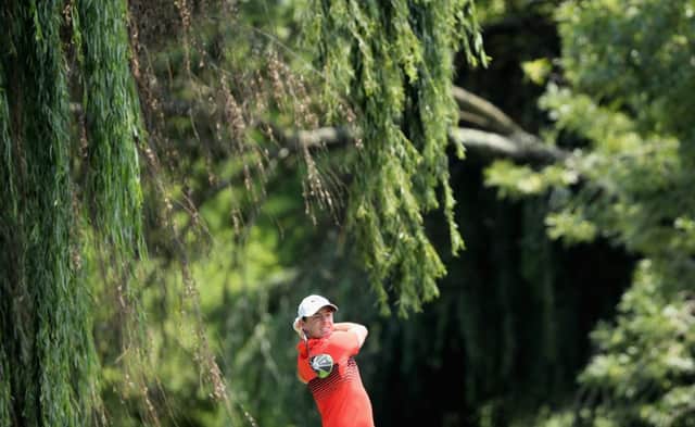 Rory McIlroy drives off at the eighth at Glendower in the opening round of the BMW SA Open. Picture: Getty Images