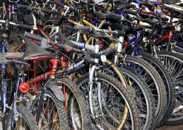 Charity is seeking bikes for refugees in Ayrshire. Picture: Michael Gillen
