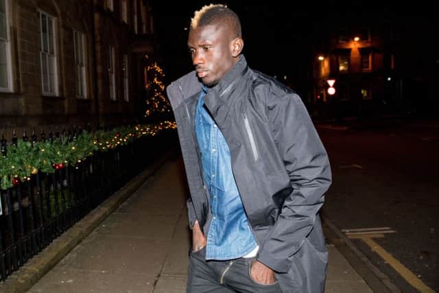 Kouassi Eboue, pictured in Glasgow last week, has now completed his move to Celtic.