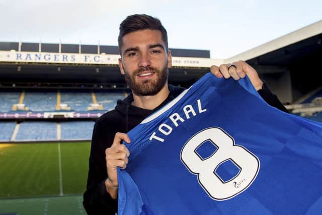 Rangers' new signing Jon Toral is introduced to the media at Ibrox. Picture: Bill Murray/SNS