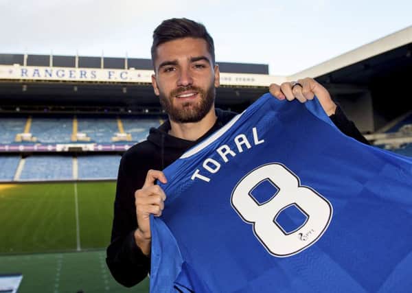 Rangers' new signing Jon Toral is introduced to the media at Ibrox. Picture: Bill Murray/SNS
