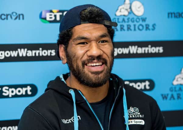 Glasgow Warriors lock Brian Alainu'uese has had his suspension reduced from three weeks to two. Picture: SNS