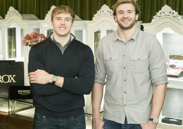 Jonny and Richie Gray were presented with Bremont timepieces at jeweller Roxs flagship boutique in Glasgows Argyll Arcade