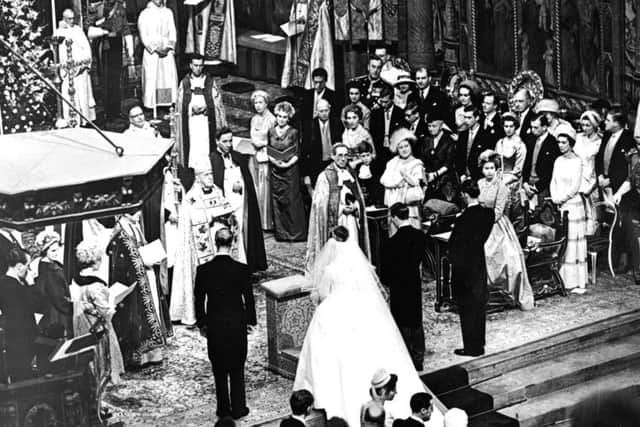 The wedding of Princess Margaret & Anthony Armstrong-Jones (Later Lord Snowdon) at Westminster Abbey in May 1960. Picture: TSPL