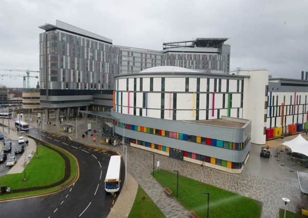 The Queen Elizabeth University Hospital and Royal Hospital For Children (in foreground). Picture: John Devlin