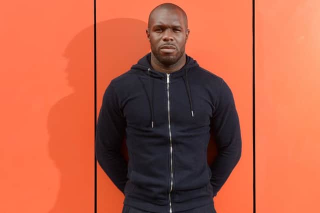 Christian Nade is relishing the prospect of crossing swords with Hibs again when they visit Dumbarton on Saturday. Picture: Neil Hanna