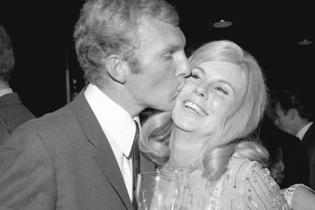Celebration time: England captain Bobby Moore and his first wife Tina at a reception following their World Cup victory in July 1966.  Picture: Reg Burkett/Getty Images