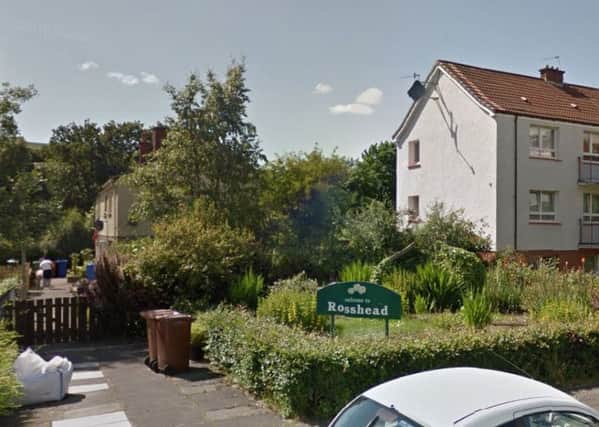 The incident took place at Rosshead House in Alexandria. Picture: Google