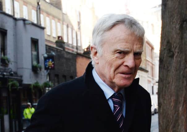 Max Mosley denied money to fund press regulator Impress was put together by his father. Picture: PA