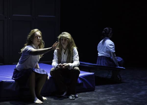 (L-R) Harriet Gordon-Anderson, Amber McMahon, and Arielle Gray in Picnic at Hanging Rock