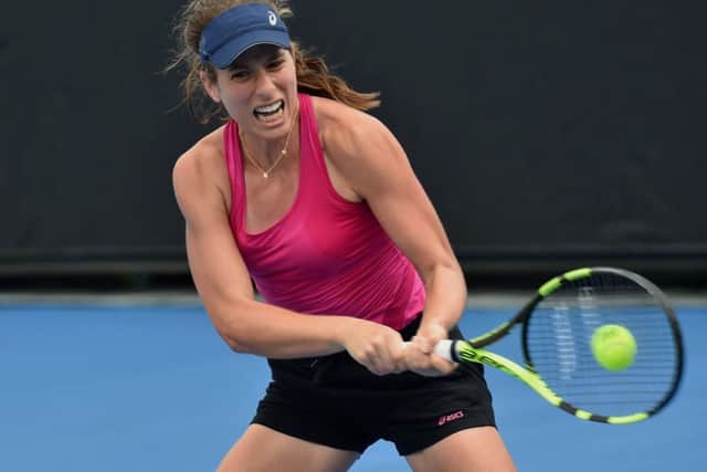 Johanna Konta is focusing on one match at a time, but faces a brutal quarter of the draw. Picture: Getty.