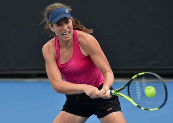 Johanna Konta is focusing on one match at a time, but faces a brutal quarter of the draw. Picture: Getty.