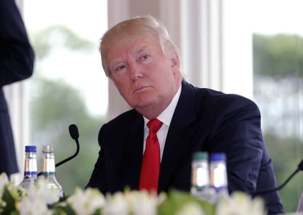 The poem was written to mark the DOnald Turmp's inauguration. Picture: John Devlin