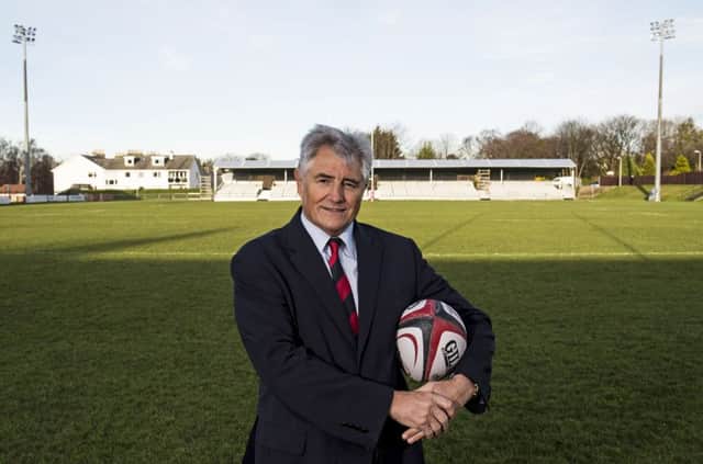 Edinburgh Rugby chairman Andy Irvine at Myreside ahead of the team's first match there against Timisoara Saracens. Picture: Gary Hutchison/SNS/SRU