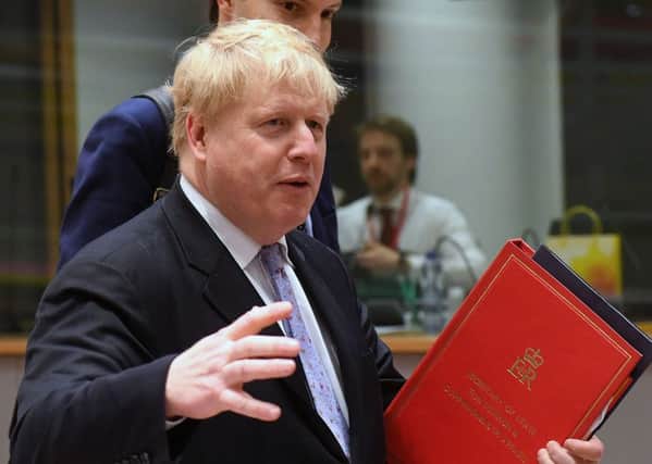 British foreign minister Boris Johnson attends an EU foreign ministers meeting at the European Council, in Brussels. Picture: AFP PHOTO / EMMANUEL DUNANDEMMANUEL DUNAND/AFP/Getty Images