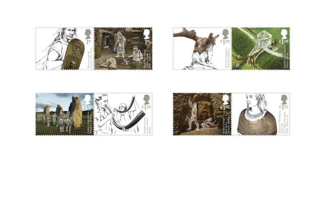 The full set of Ancient Britain stamps to be issued this week. PIC Contributed.