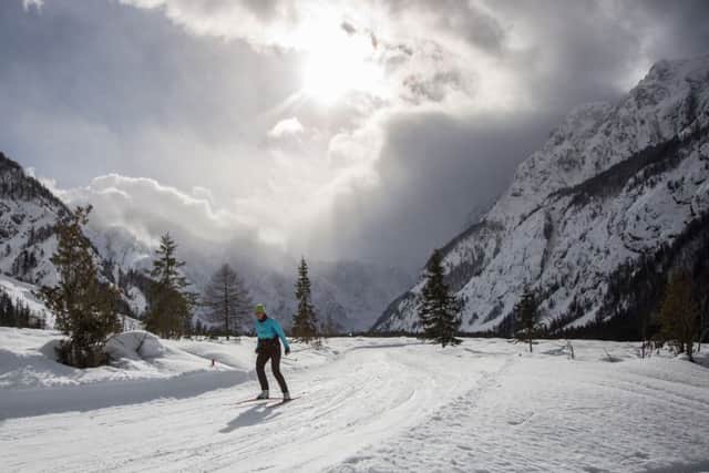 Nordic ski-ing.