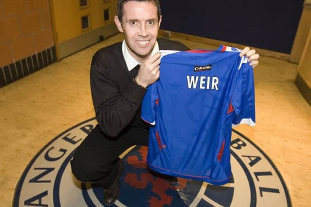David Weir is unveiled at Rangers after joining from Everton in 2007. Picture: Alan Harvey/SNS