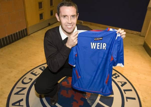 David Weir is unveiled at Rangers after joining from Everton in 2007. Picture: Alan Harvey/SNS