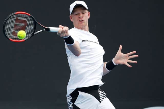 Kyle Edmund defeated Santiago Giraldo of Colombia on day 2 of the Australian Open.  Picture: Darrian Traynor/Getty Images