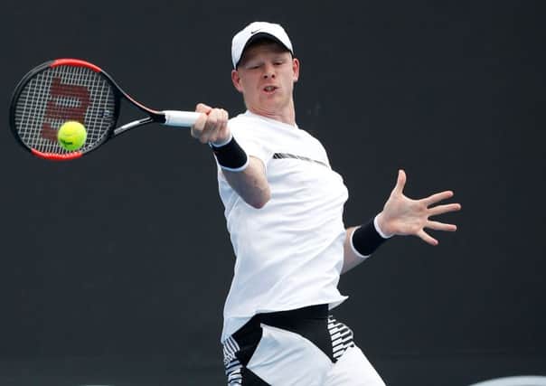 Kyle Edmund defeated Santiago Giraldo of Colombia on day 2 of the Australian Open.  Picture: Darrian Traynor/Getty Images