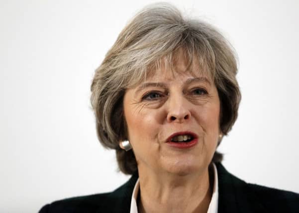 Prime Minister Theresa May speaking at Lancaster House in London. Picture: Kirsty Wigglesworth/PA Wire