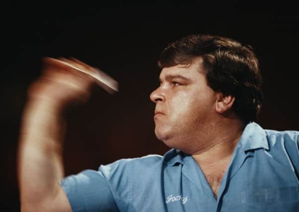 Jocky Wilson was unemployed in 1979 when he won a darts competition at Butlins in Ayr. Picture: Getty Images